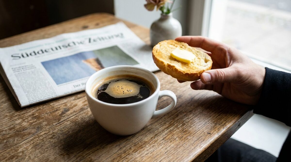 entdecken Sie, warum das Butterbrot in der Kaffeetasse ein gesellschaftlicher Fauxpas ist und wie Sie elegant frühstücken
